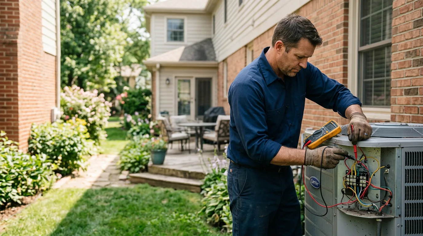 HVAC technician working near Guilderland, NY